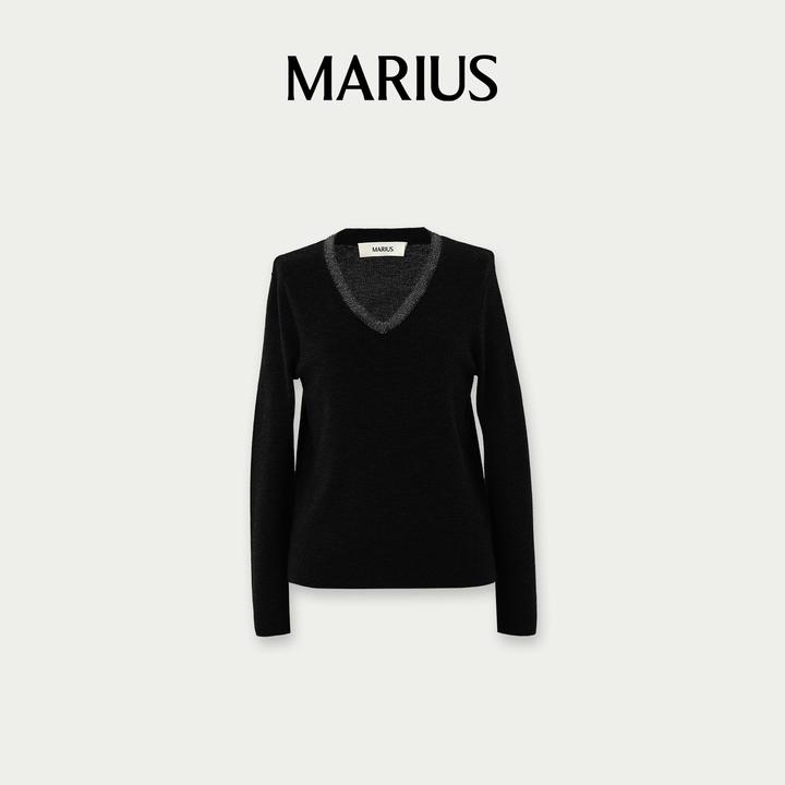 MARIUS’星河衫‘三色V领内搭