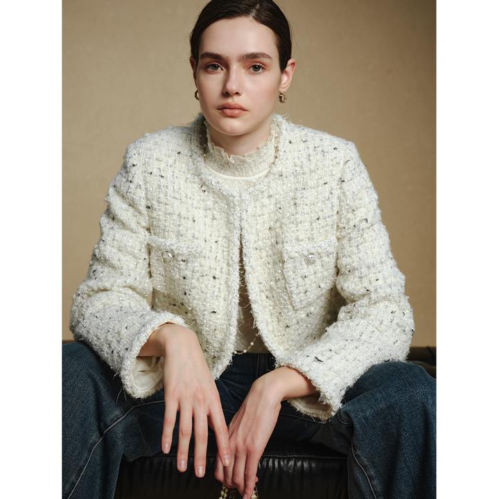 小岛微风“冰雪奇缘”意大利进口OPERA Ch@nel同源小香外套WT101908