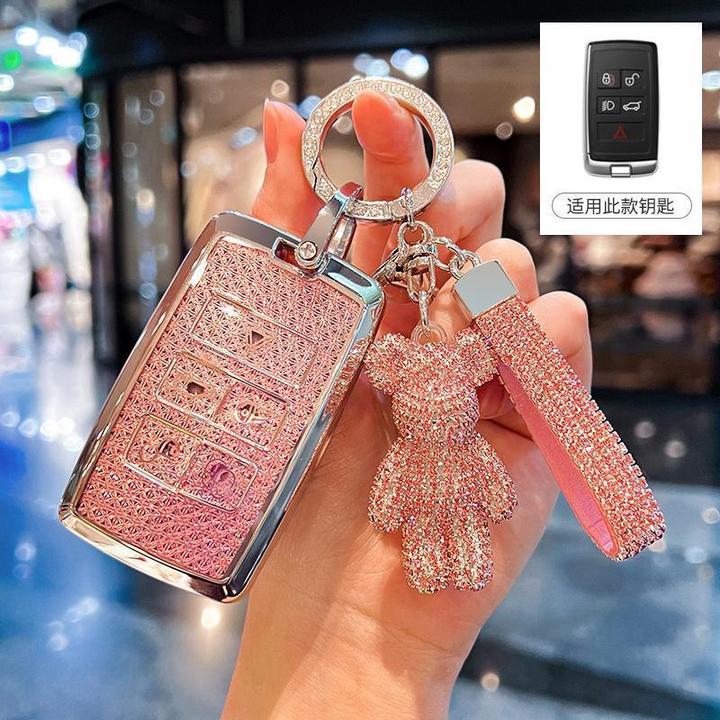 路虎揽胜钥匙套女卫士110极光L发现5运动版4星脉车捷豹xfl壳xel扣