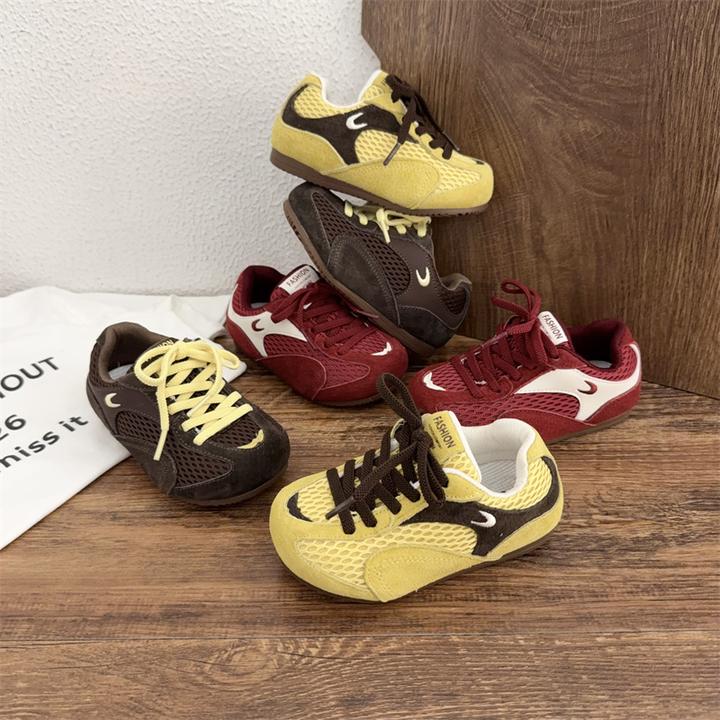 ABC 儿童运动鞋2025年春秋季新款网面透气男童时尚百搭休闲阿甘鞋