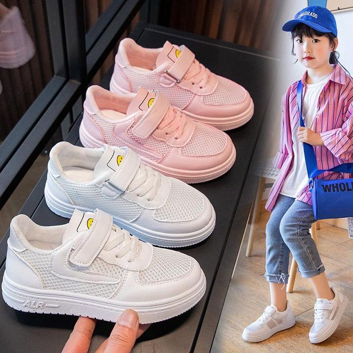 童鞋儿童小白鞋女童鞋子2025夏季春秋新款学生中大童白色运动板