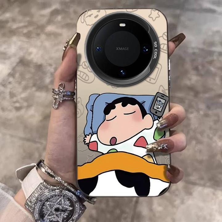 睡觉小新适用华为Mate70Pro手机壳创意Mate60/50复古潮P70保护套