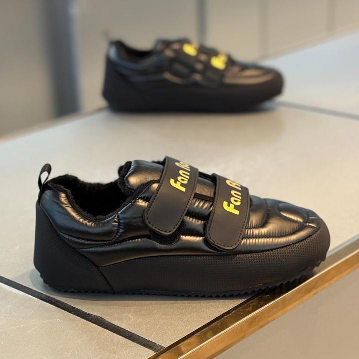 时尚休闲鞋男2026冬季款时尚魔术贴加绒保暖低帮软底鞋百搭男鞋