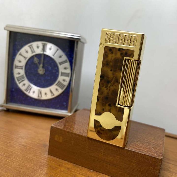 原装正品保证！Dunhill/登喜路RL2542金色斜火烟斗雪茄打火机Ax