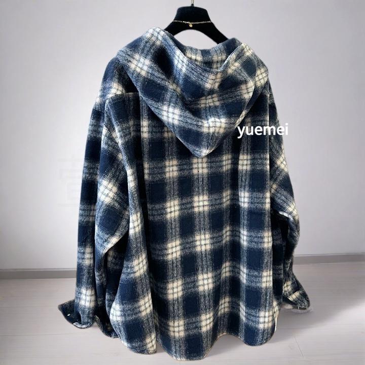 秋冬外套显瘦上衣妹妹打底衫内搭奥特莱斯【大码女装】知性欲风衬衫