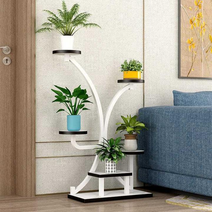 花架置物架 室内客厅绿萝多肉铁艺花盆挂架阳台多层落地式花架子