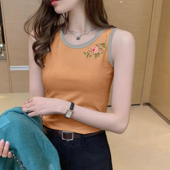 纯棉背心女夏季新款修身休闲百搭打底衫显瘦小吊带无袖内搭上衣