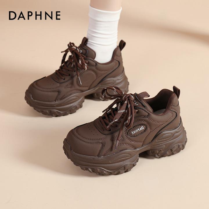 达芙妮秋冬老爹鞋女2025新款小个子显高厚底运动休闲鞋百搭巨好看