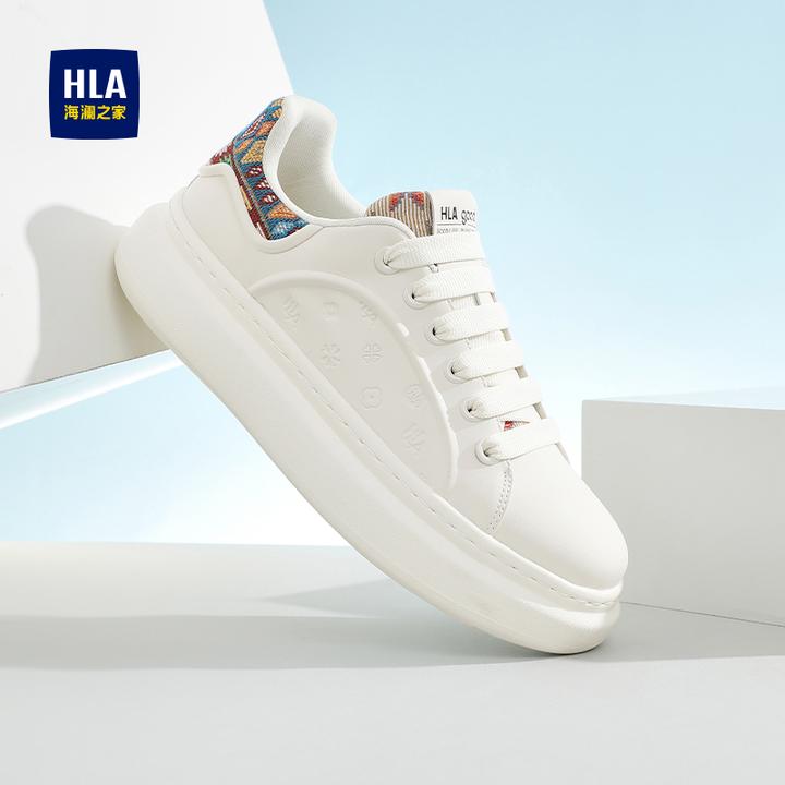 海澜之家鞋子男鞋2025新款秋季潮流百搭休闲板鞋增高运动小白鞋男