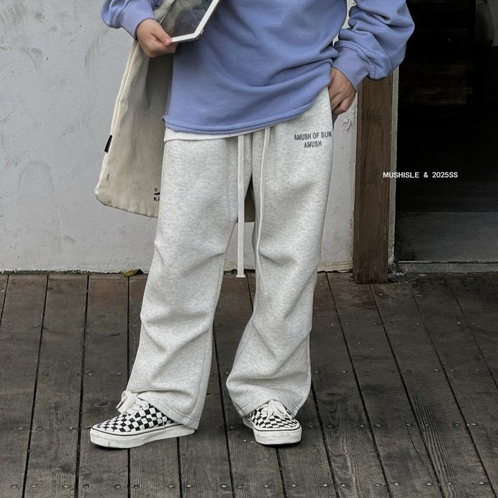 【MUSHISLE】阿又秋季童装儿童男童中大童简约百搭时尚卫裤85010Q