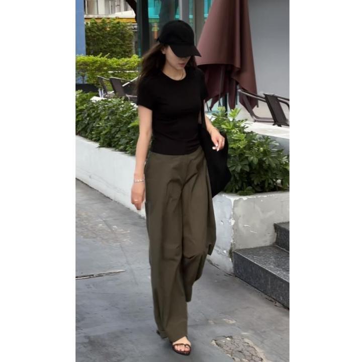 【容雨RYHOME】100棉休闲设计款十分工装裤252K2590