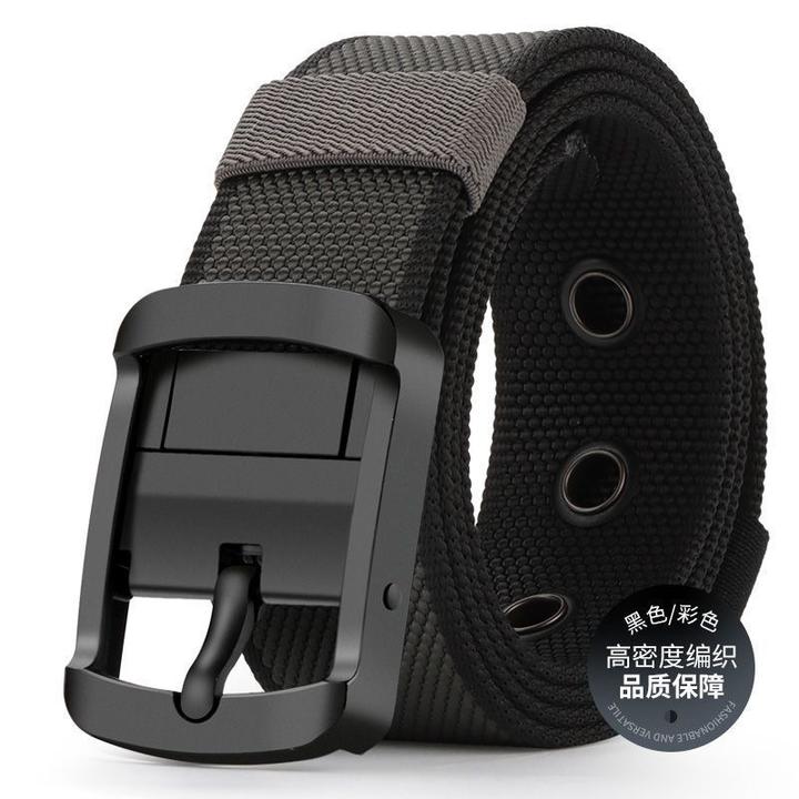 【双面可用】多功能旋转扣男士腰带休闲百搭耐磨透气加厚尼龙腰带