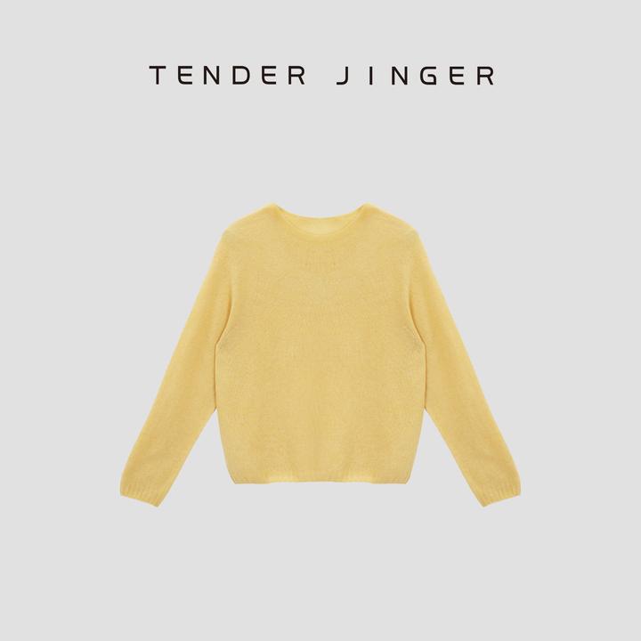 Tender Jinger【打翻调色盘】山羊绒桑蚕丝混纺针织衫T53MII41009