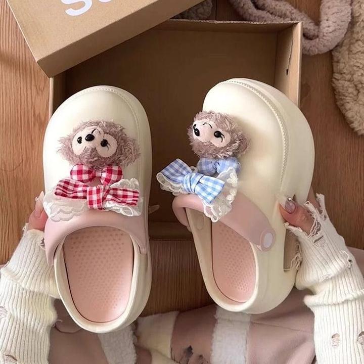 可爱少女心凯蒂猫拖鞋女外穿2025春季新款时尚厚底舒适包头拖鞋