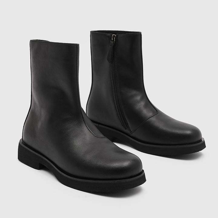 切尔西靴男女款厚底内增高英伦时尚休闲皮靴通勤防滑高级感马丁靴