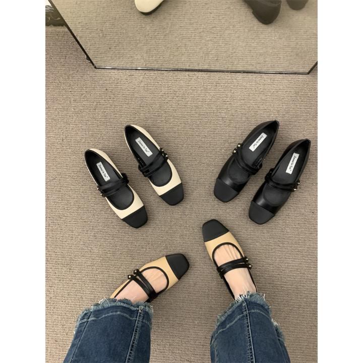 小香风温柔配裙子百搭单鞋法式晚晚风休闲玛丽珍鞋2025夏季新款