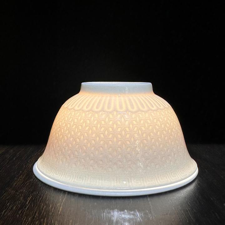 【大宋定瓷】米字纹压手杯  家用主人杯