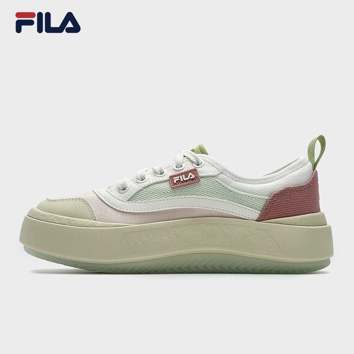 FILA 斐乐情侣鞋摩登水母鞋帆布鞋时尚复古休闲鞋男女F12W421305F