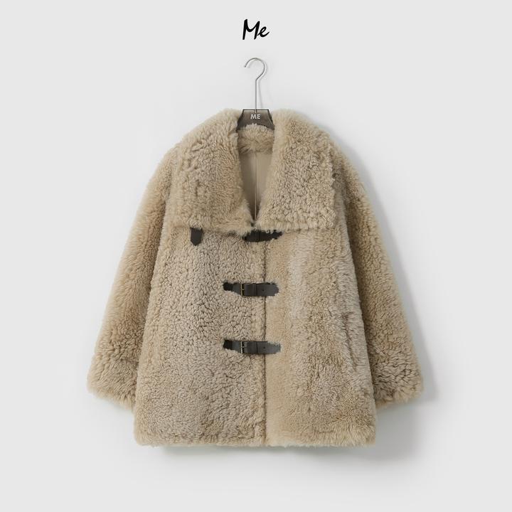 ME【曲奇泰迪皮草】西班牙进口冰岛羊皮毛一体御寒保暖皮草MESA5633