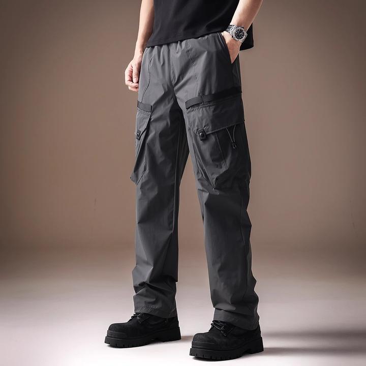 高端美式冲锋工装裤男秋冬新款户外休闲速干运动伐木登山直筒长裤