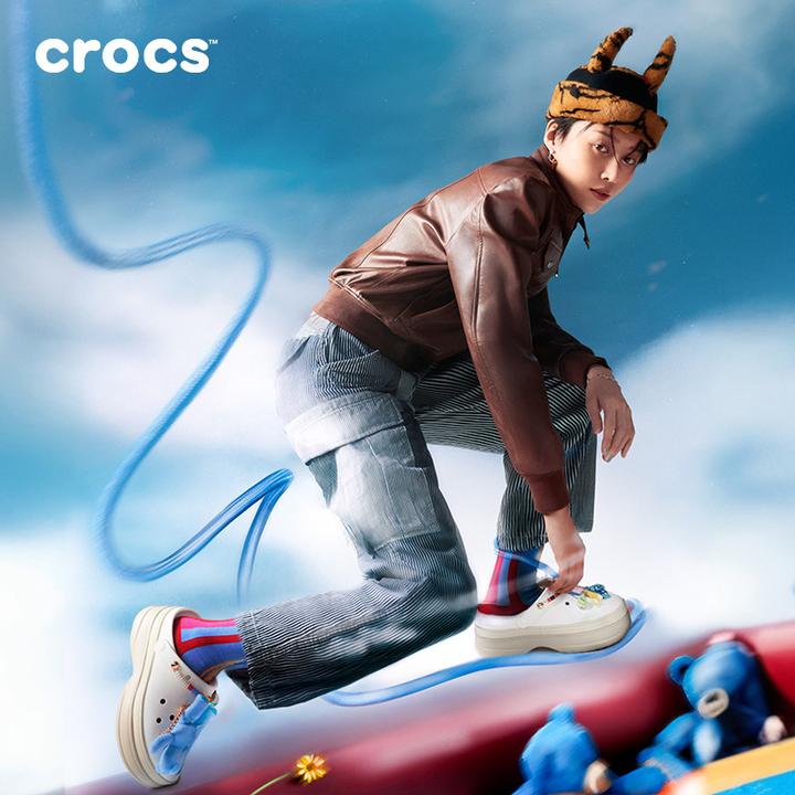 【刘雨昕同款】CROCS/卡骆驰堆堆洞洞鞋欧若风厚底沙滩鞋|211355