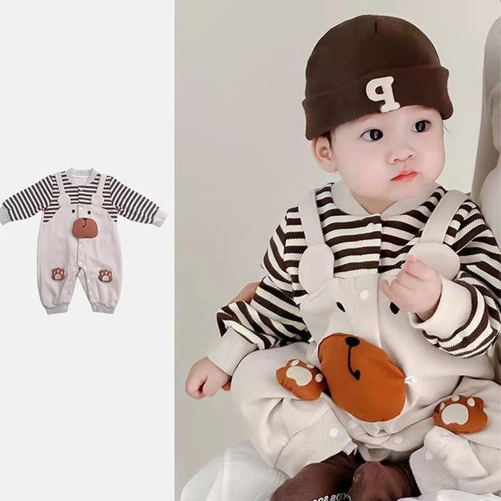 新品巴拉巴拉婴儿衣服秋装新生男宝宝连体衣满月百天网红超萌可爱
