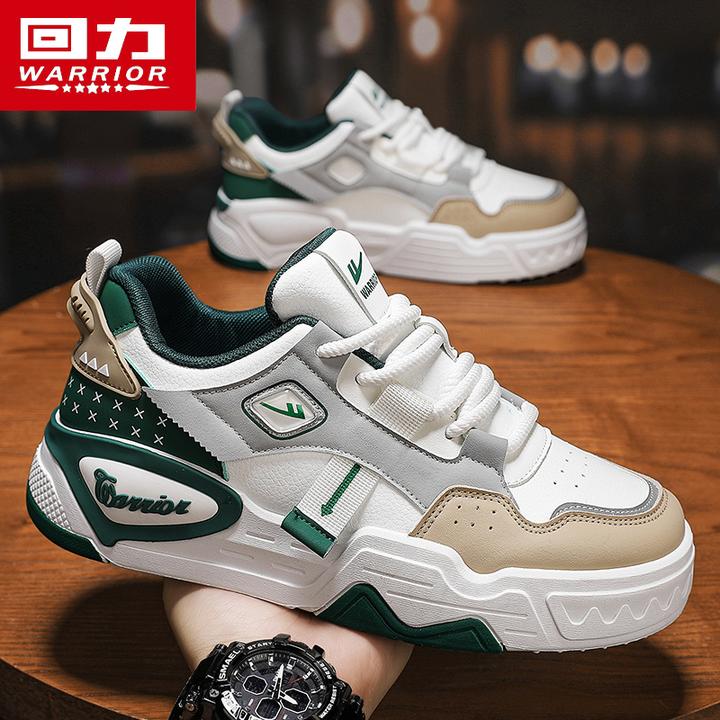 回力小白鞋男鞋秋季男士休闲鞋子百搭运动板鞋男款增高面包鞋潮鞋