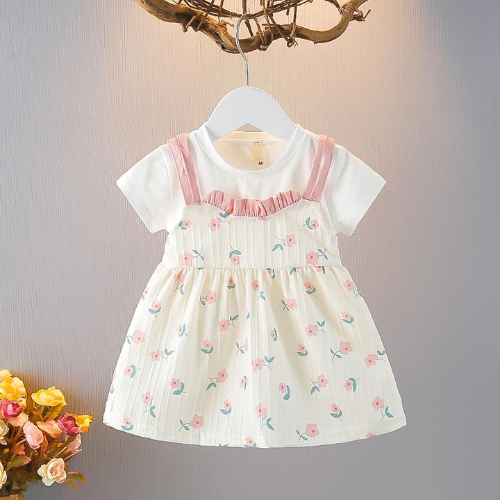 巴拉甄选婴儿夏季连衣裙0-1岁2新款洋气女童公主裙夏天薄款女宝宝