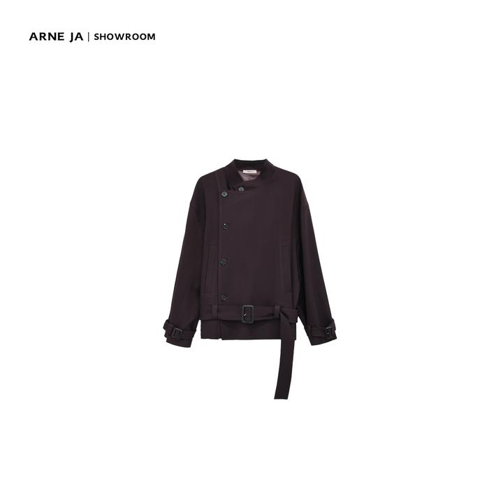 ARNE JA｜“摩登复古”多造型解构感束腰带羊毛外套上衣D3S1060W