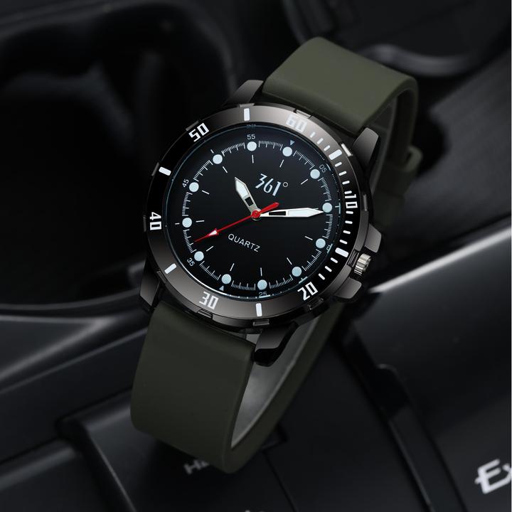 361°手表男生小学生初高中学生考试专用指针式潮流静音防水石英表