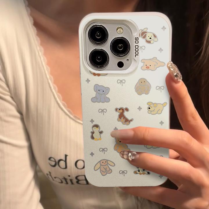 结动物适用苹果16Promax手机壳大孔防摔IP15幻彩IP16暴款ins