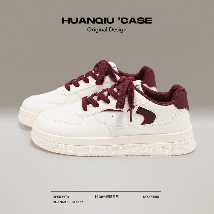 环球爆款小白鞋女2025秋季新款休闲运动百搭学生厚底校园风板鞋子
