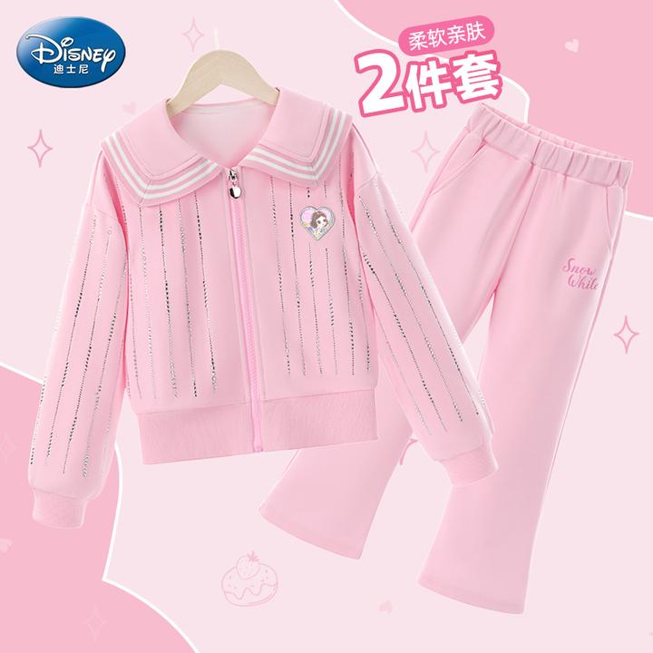 迪士尼2025年款衣服儿童套装潮酷痞帅日韩童装秋季学生儿童服装新