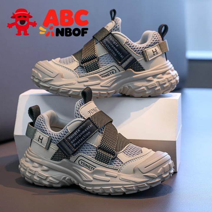 ABC NBOF男童鞋子老爹鞋2025新款学生儿童透气跑步运动鞋女童轻便