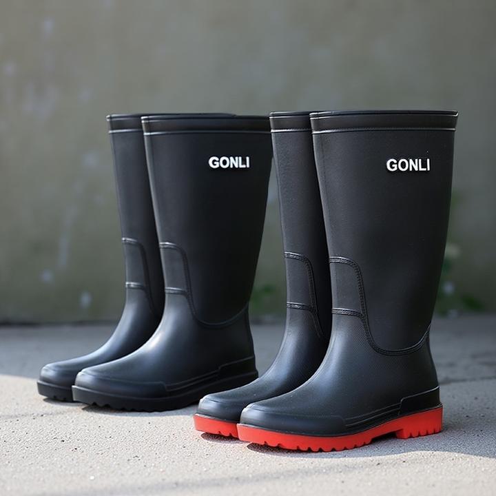 高筒男士雨鞋防水潮流雨靴中筒轻便胶鞋厨房工作时尚钓鱼外穿骑手