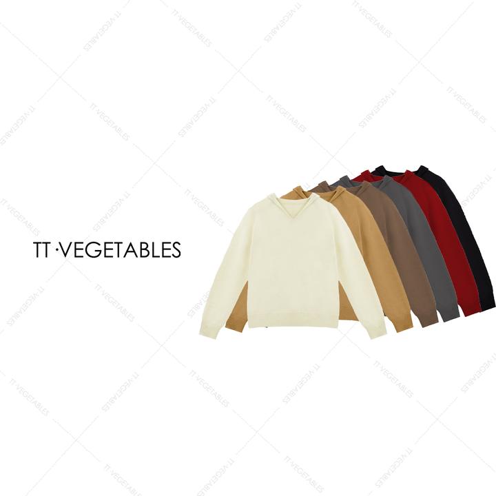 噢芬/小个子 【淳柠】100%绵羊毛长袖内搭打底连帽款羊毛衫522732