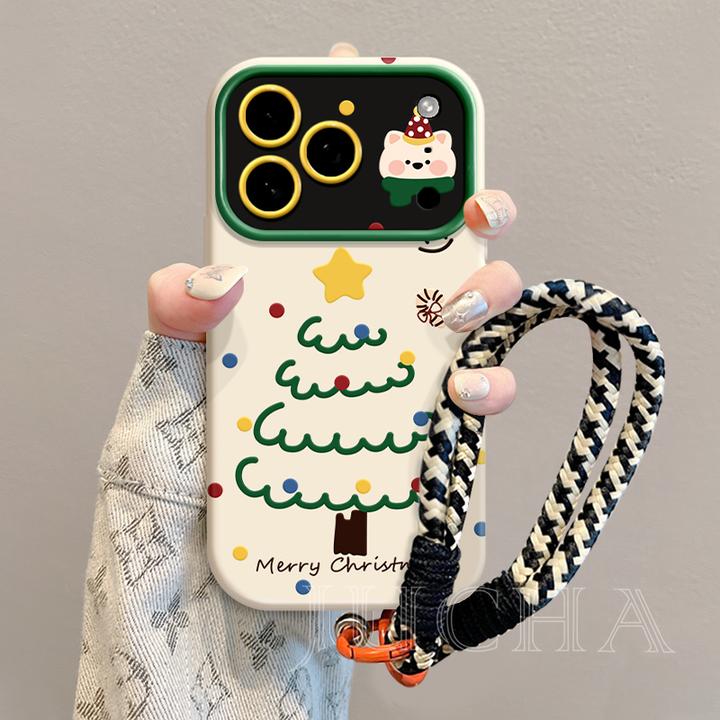 狗狗圣诞适用小米15PRO手机壳14ULTRA/13/12S/CIVI5PRO磨砂大视窗