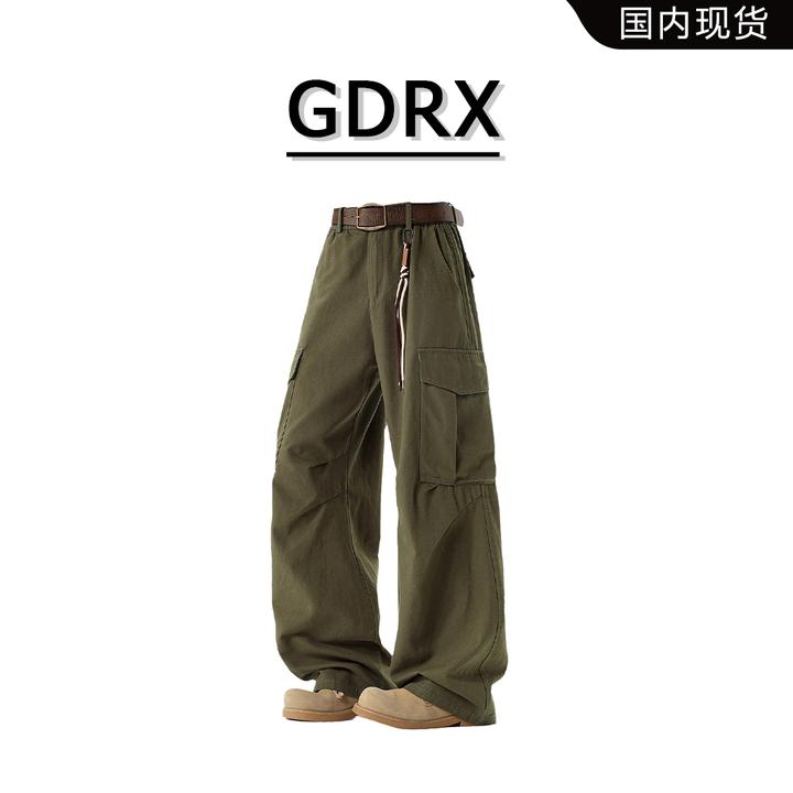 GDRX美式工装休闲裤男2025秋季新款宽松百搭直筒裤轻奢痞帅男装