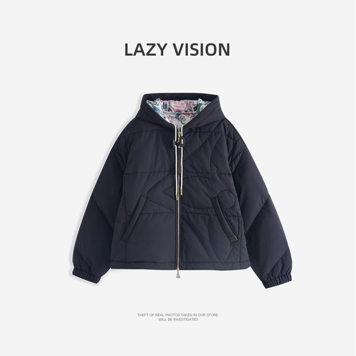LAZYVISION【毕加索】短款新3M雪丽棉休闲羽绒服ZMD-28457
