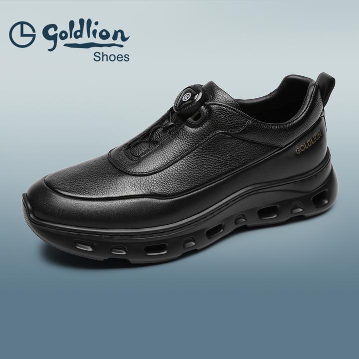 金利来男鞋25年新款轻便休闲皮鞋真皮软底舒适运动鞋G567530247