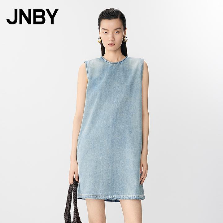【商场同款】JNBY/江南布衣25夏新品牛仔连衣裙无袖A型5P4G10460