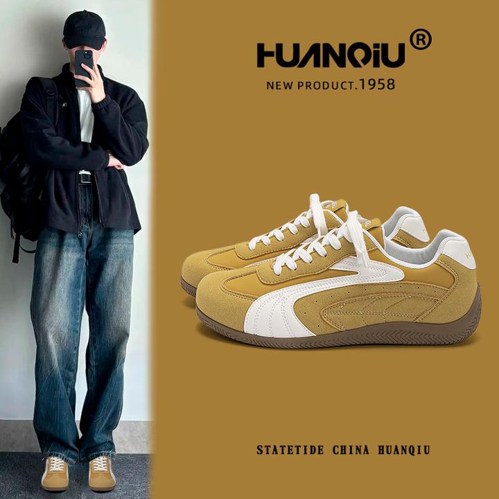 环球隐形内增高男鞋2025秋季新款耐脏防滑赛车鞋潮男百搭学生板鞋