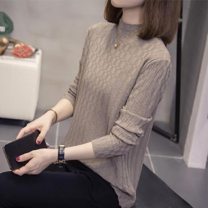 半高领毛衣打底衫女士春秋冬季2026新款爆款洋气时尚大码针织内搭