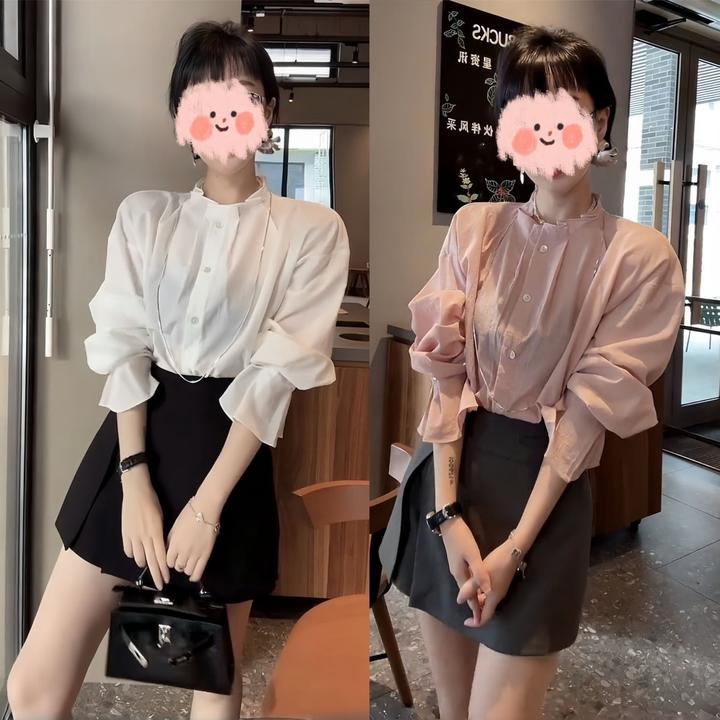 设计师春夏气质复古长袖显瘦衬衫休闲短裙裤套装轻奢气场强大女装