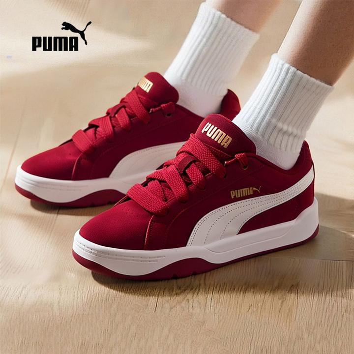 PUMA彪马男鞋女鞋厚底红色面包鞋2025秋冬喜悦红婚礼穿板鞋结婚鞋