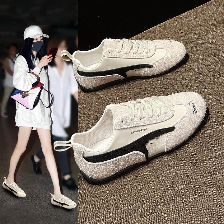 香港&CUFK【官方】德训小白鞋女款2025夏季薄款透气新款百搭超火