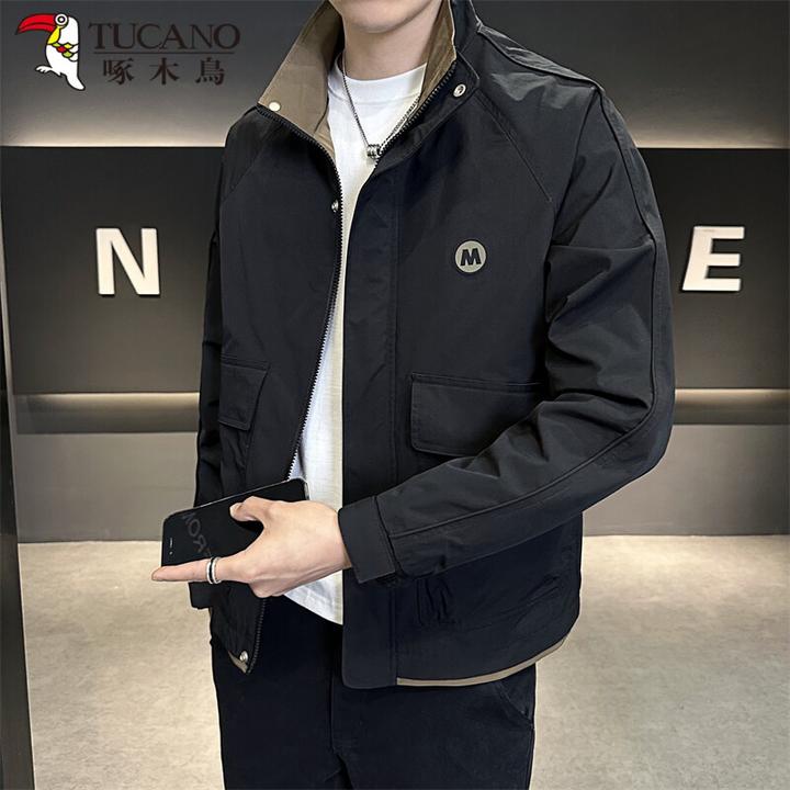 TUCANO/啄木鳥春秋新款男士外套立领工装青年男装夹克百搭时尚帅
