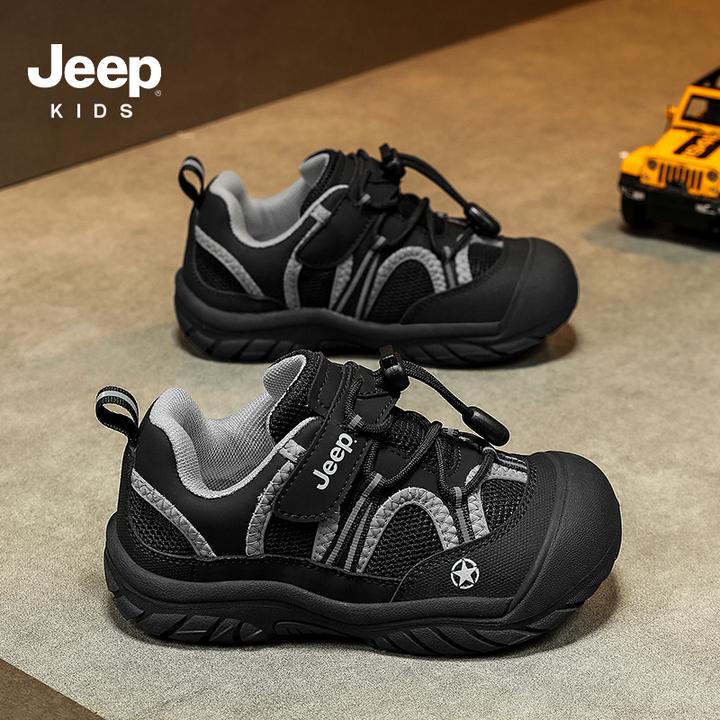 jeep童鞋儿童运动鞋2025秋冬季软底防滑男童轻跑鞋户外耐磨女童鞋
