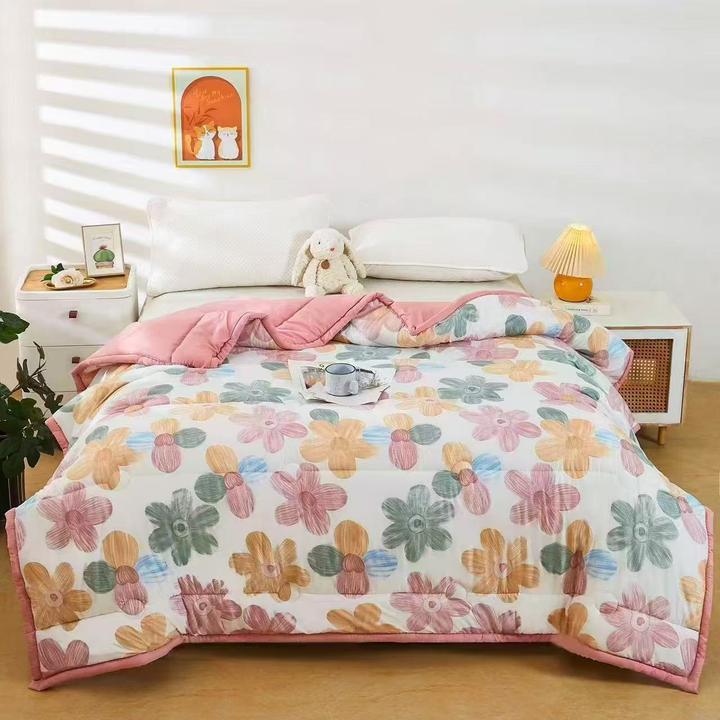 【试睡15天】童趣涂鸦夏凉被夏季薄款1.5*2米透气防蹬空调被c