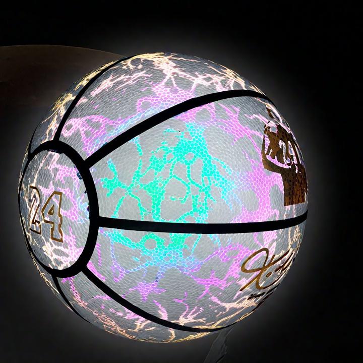 夜光正品篮球科比标准7号礼物送男生儿童专用5号小学生会发光蓝球